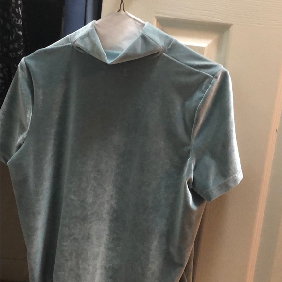 Madewell velvet light mint top - Picture 2 of 3